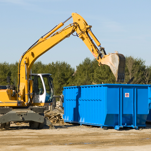 is there a minimum or maximum amount of waste i can put in a residential dumpster in Hudson Lake